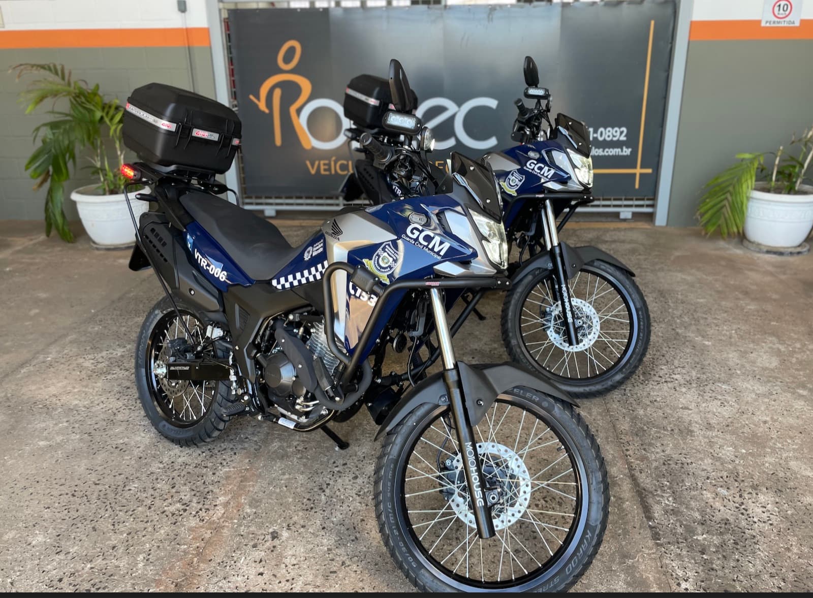 Motos de patrulhamento GCM